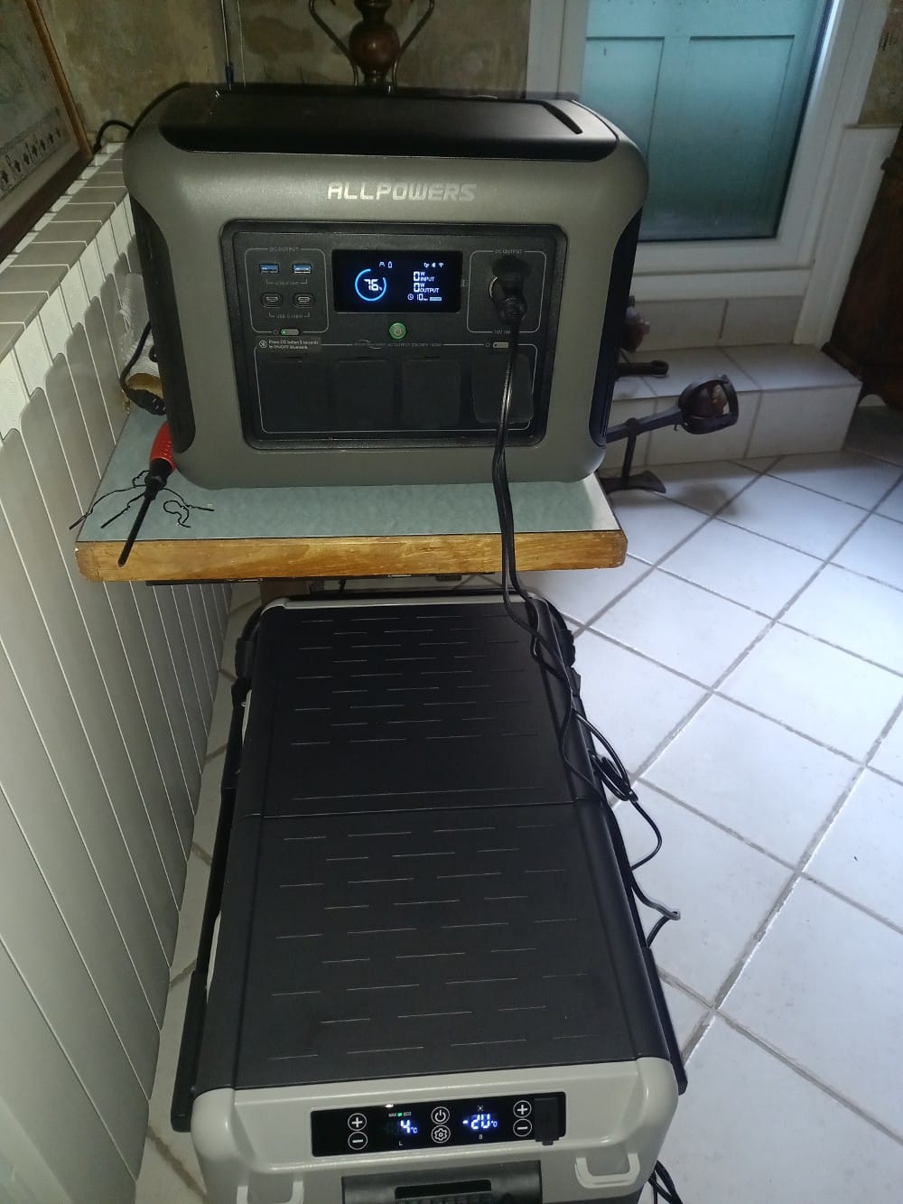 Customer photo review of ALLPOWERS R1500 Station électrique portable 1800W 1152Wh Batterie LiFeP04