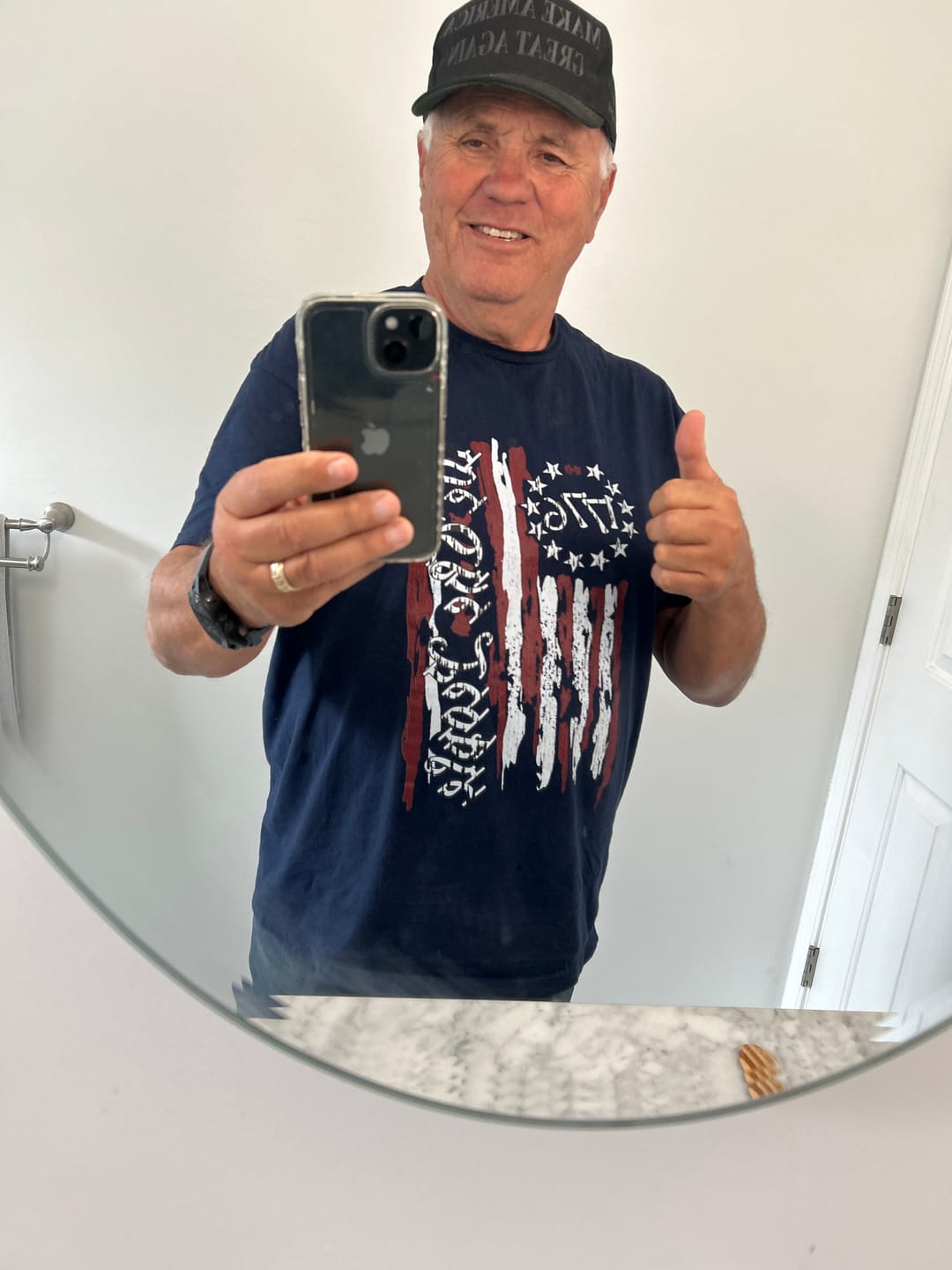 Customer photo review of We The People 1776 Flag T-Shirt