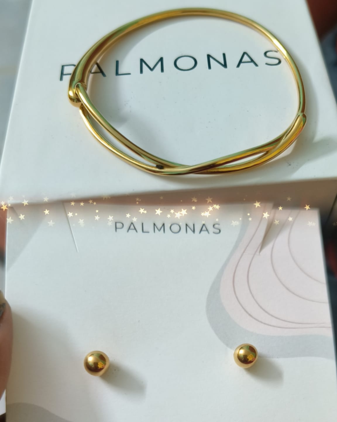 Customer photo review of Twisted Gold Cuff Bracelet