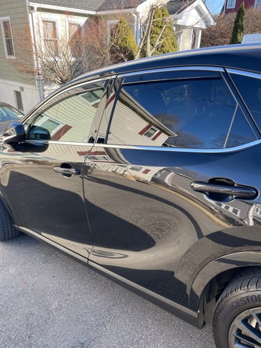 Customer photo review of For 2023-2025 Lexus RX350 In-Channel Vent Window Visors Rain Sun Wind Guards Shade Deflectors