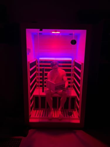 Customer photo review of 2 Person Far Infrared Sauna