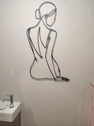 Customer photo review of Décoration Murale en Métal - Minimaliste (2048)