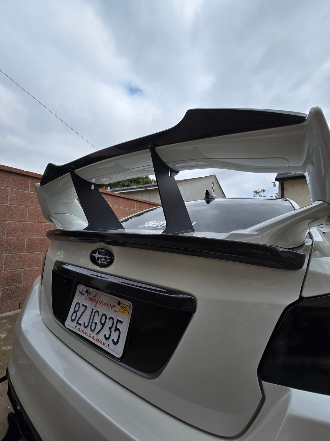 Customer photo review of 2015-21 Subaru STi Carbon Fiber Spoiler Gurney