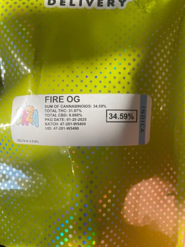 Customer photo review of Fire OG - 28 Grams - Indica