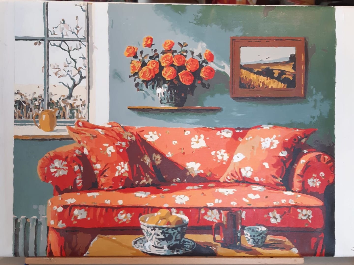 Customer photo review of An Inviting Space – Paint by Numbers