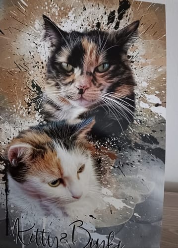 Customer photo review of Graffiti Pawtrait
