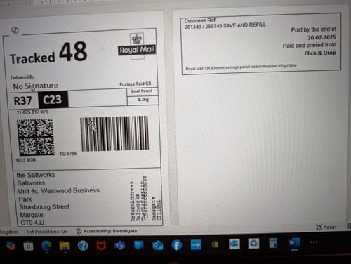 Customer photo review of Refill and Save - Return Label