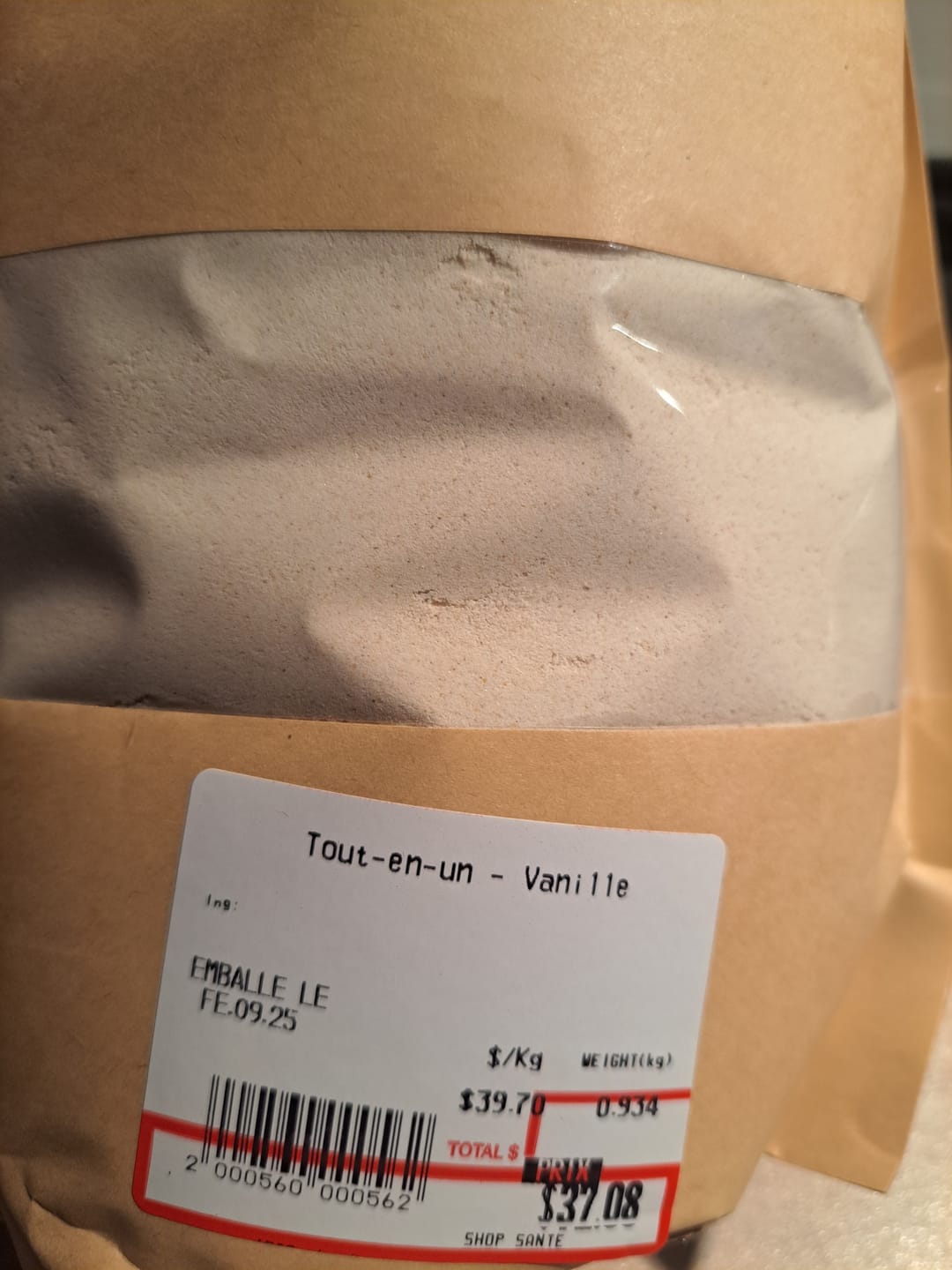 Customer photo review of VRAC - Remplacement de Repas (1lb)