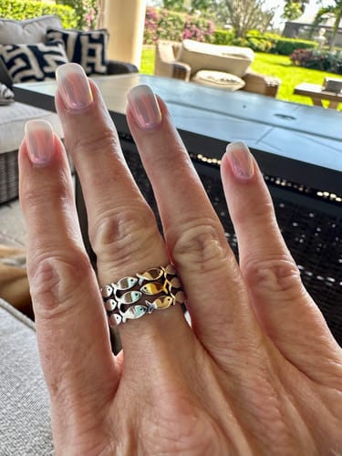 Customer photo review of Swim Against The Current Ring
