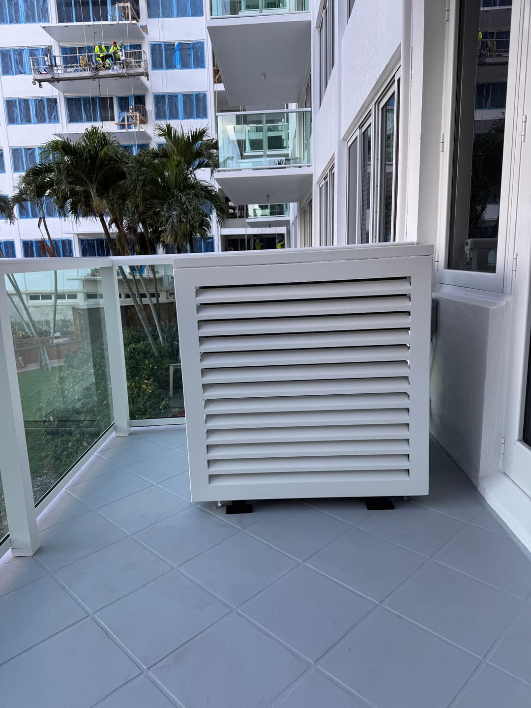 Customer photo review of Central AC Cover - White