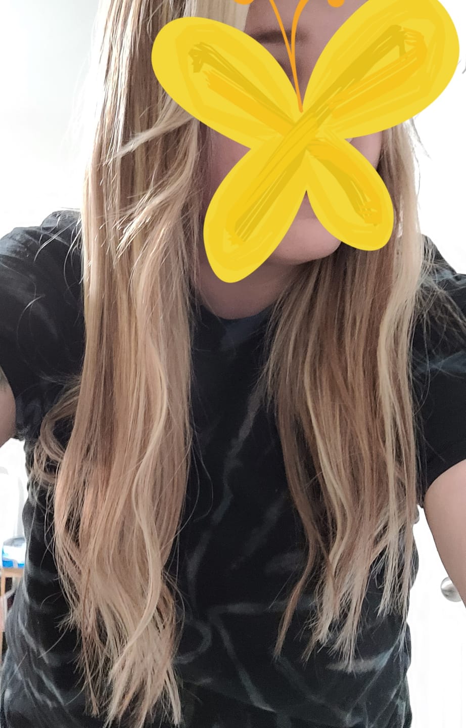 Customer photo review of Hand Tied Weft Hair Extensions Virgin Hair with Pink Blonde Highlights #18/613