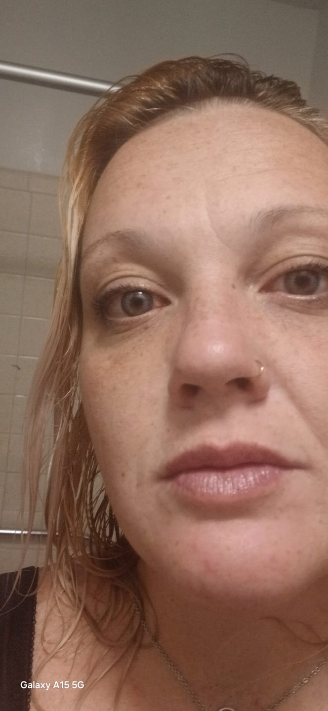 Customer photo review of DNA Taylor Blue Gray Prescription Coloured Contact Lenses
