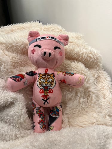 Customer photo review of Hiro the Pig 8-inch Sprout Plushie