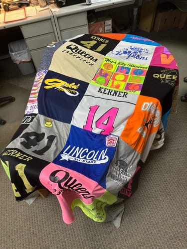 T-shirt quilt from lincoln university by Jeff from MI