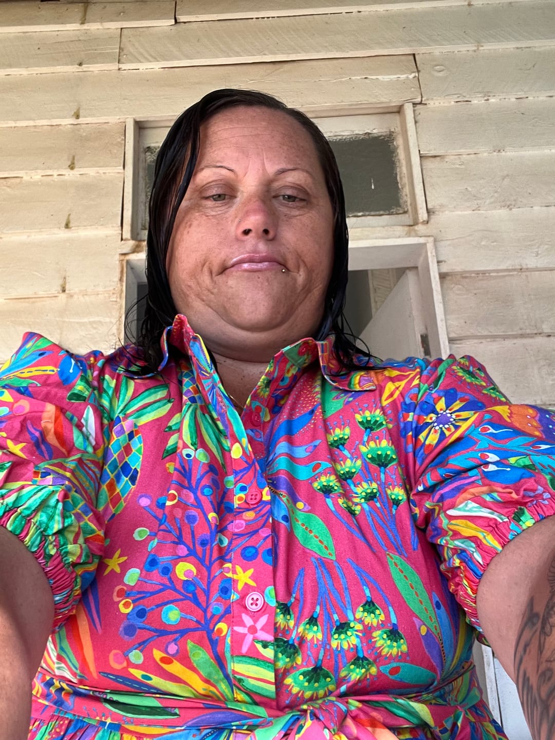 Customer photo review of Neon Summer Dress