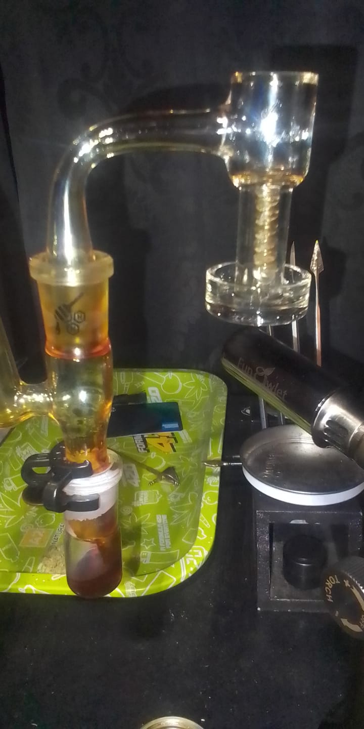 Customer photo review of SWAN NECK GLASS RECLAIM CATCHER