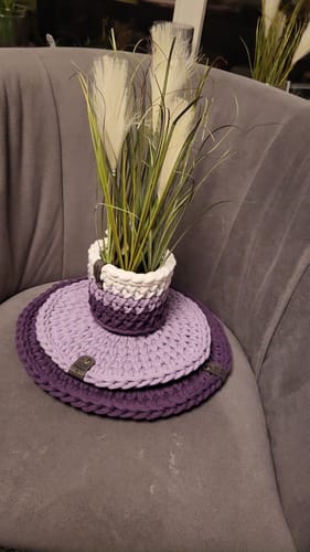 Customer photo review of Label-Set "Handgemacht mit Liebe" - Kunstleder Label für Häkelkörbe, Label aus Kunstleder - CS0048