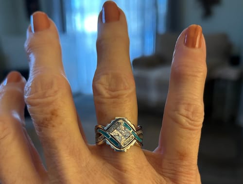 Customer photo review of Cascading Ridges Ring