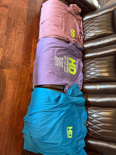 Customer photo review of Gildan Softstyle® 64000 T-Shirt Package (100 Pieces)