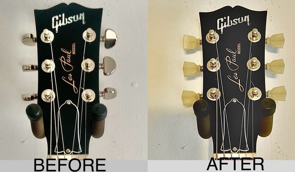 Customer photo review of Guitar Tuner Buttons (Sold Individually)