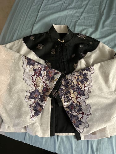 Customer photo review of Jin Se 锦瑟 Ornamental Zither Modernized Ming Dynasty Liling Duijin Shan & Mamian Skirt Set