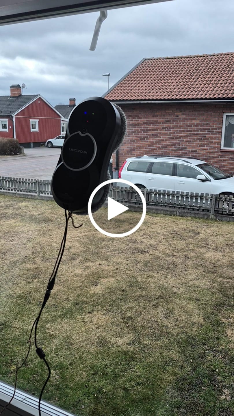 Customer video review of Fönsterputsrobot HCR-10 med sprayfunktion