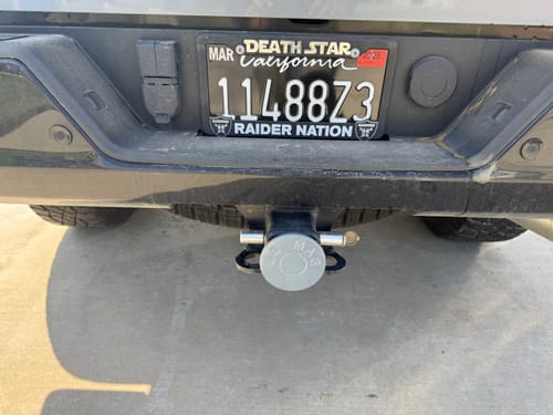 Customer photo review of 2011-2022 CALIFORNIA LICENSE PLATE DMV.CA.GOV - BLACK WITH WHITE TEXT 6"x12" (156.5mm x 305mm)