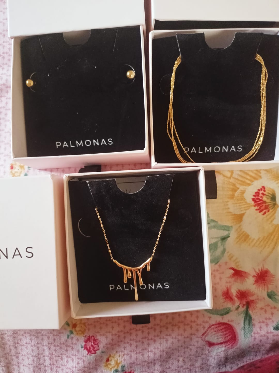 Customer photo review of Golden Layered Choker