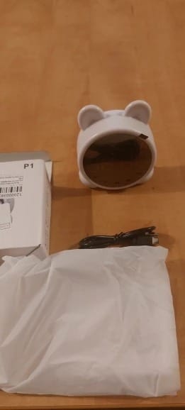 Customer photo review of Radio réveil mp3
