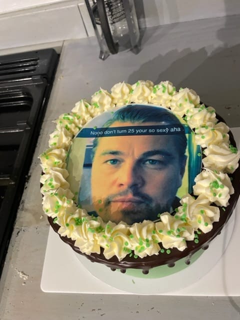 Customer photo review of Edible Image Photo Cake