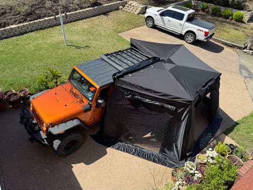 Customer photo review of OPENROAD  270 Free Standing Awning for Camping