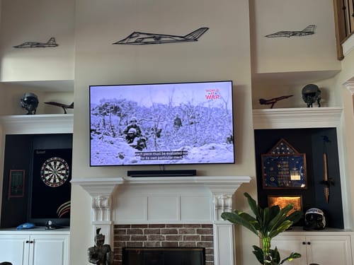 Customer photo review of F-117 Nighthawk Metal Aircraft Wall Art - NCP0084