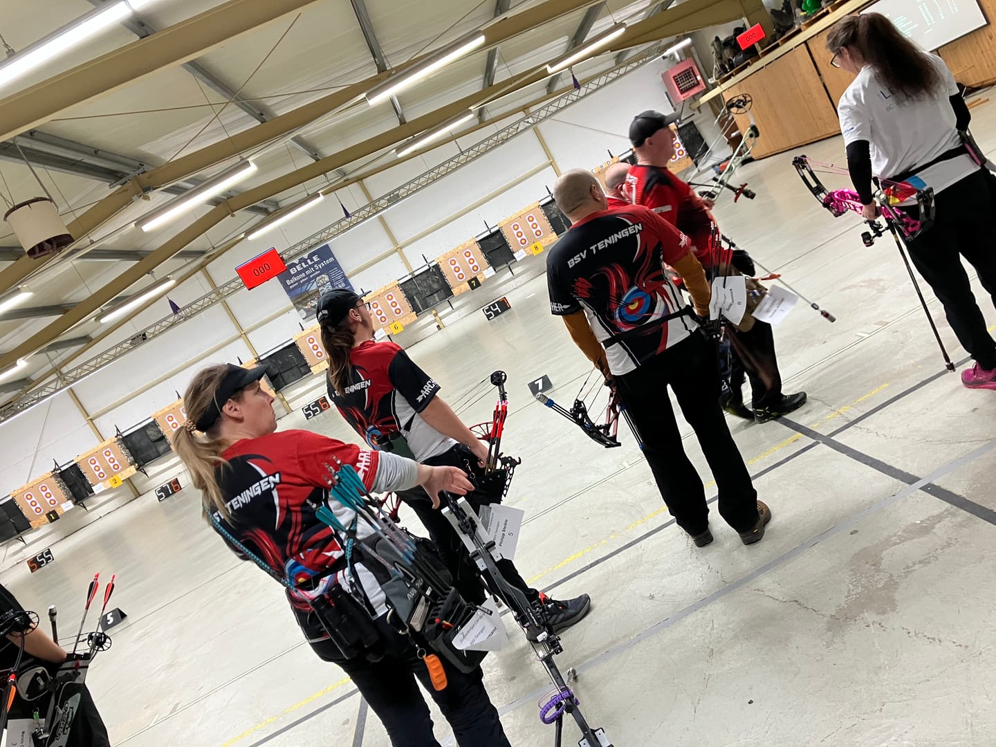 Customer photo review of Unisex Shirt - Custom Name Archery Sport Shirt, Red Wave