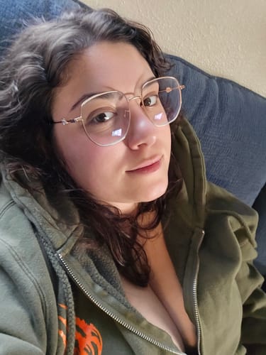 Customer photo review of Melly Eyeglasses