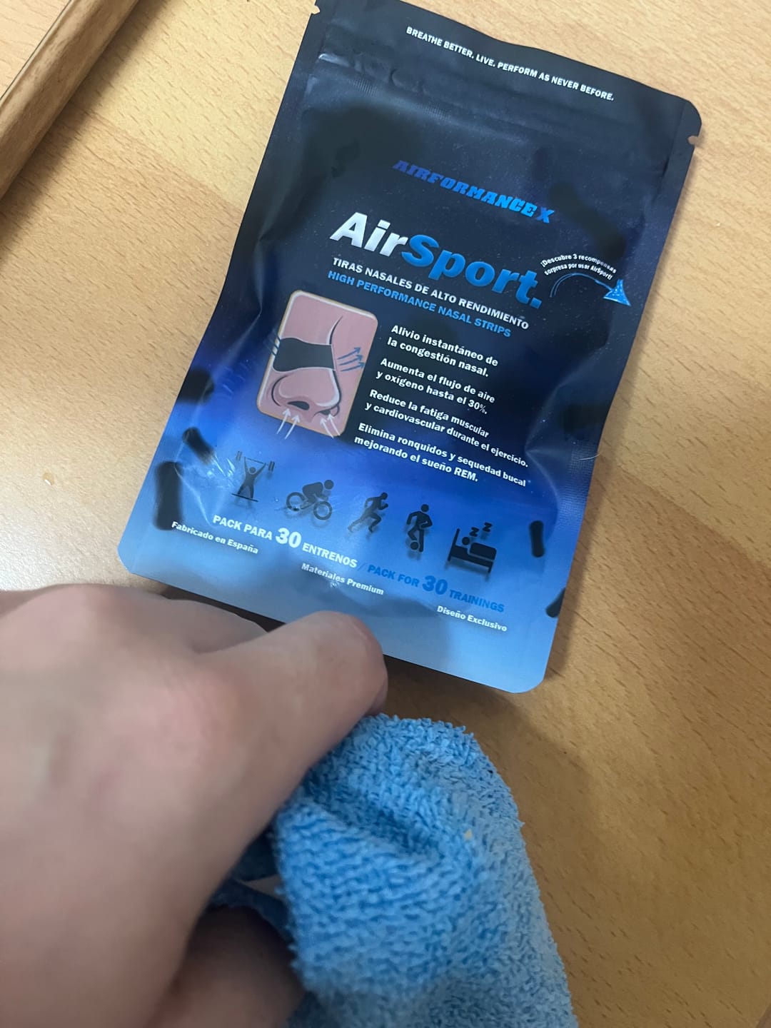 Customer photo review of AirSport® Tiras Nasales de Alto Rendimiento