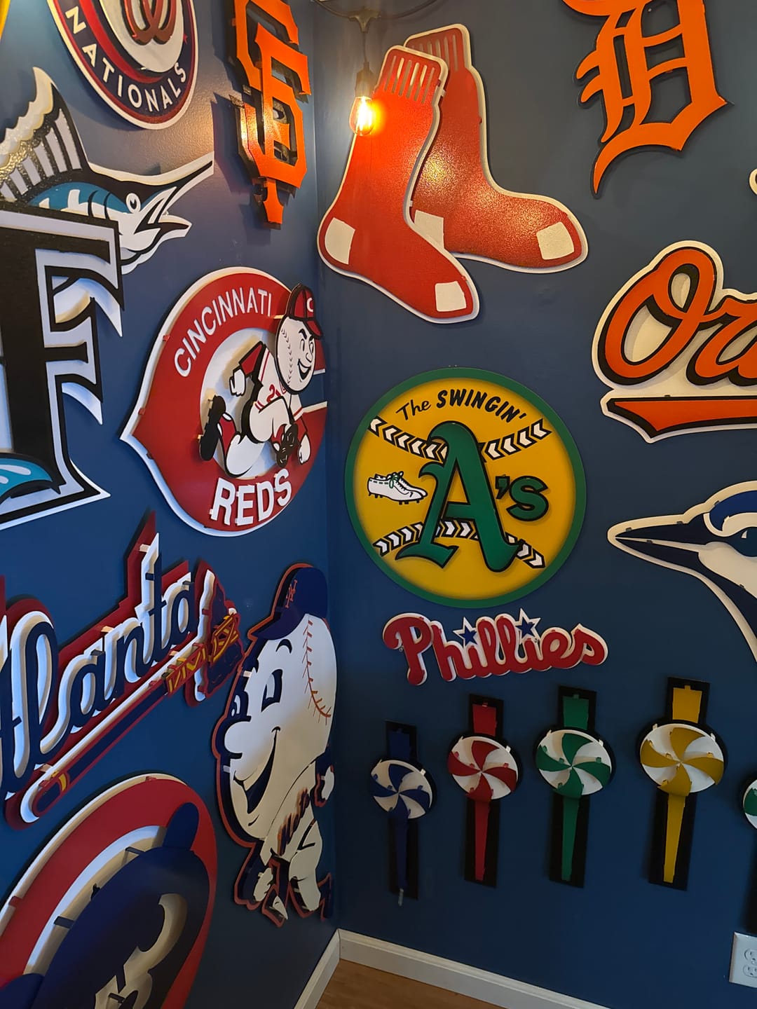 Customer photo review of Philadelphia Phillies Script 3D Metal Wall Art