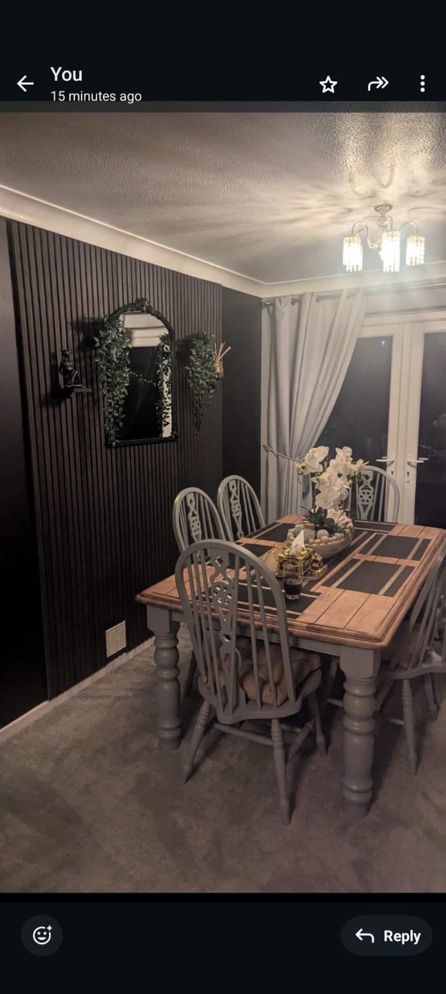 Customer photo review of Acoustic Slat Wall Panel - Black Oak