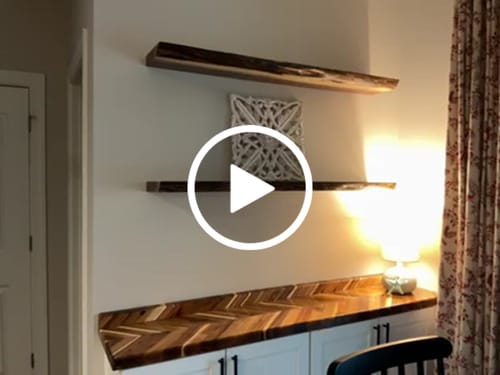 Customer video review of Live Edge Walnut Floating Shelves