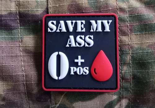 Customer photo review of Save My Blutgruppen Rubberpatches