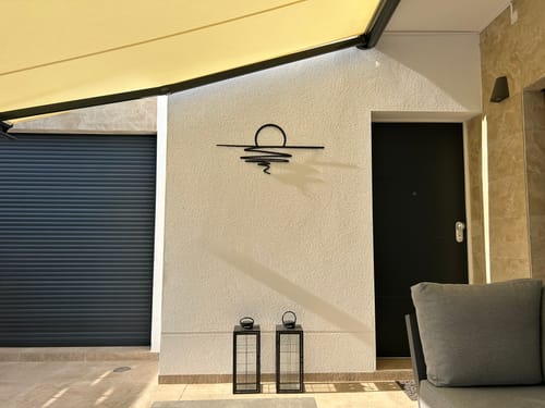 Customer photo review of Décoration murale en métal - Coucher du soleil