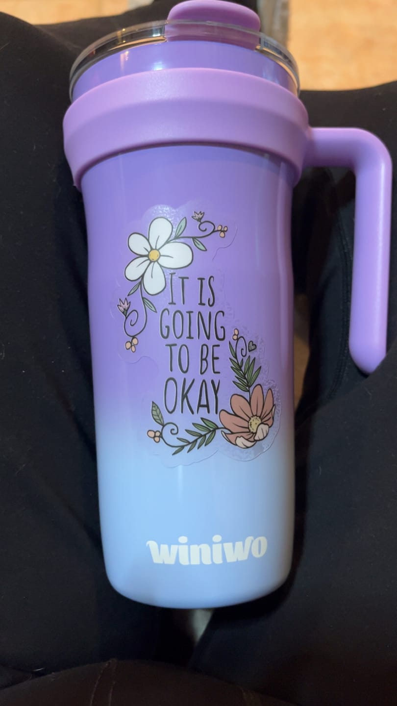 Customer photo review of It Is Going to be Okay - Clear Sticker