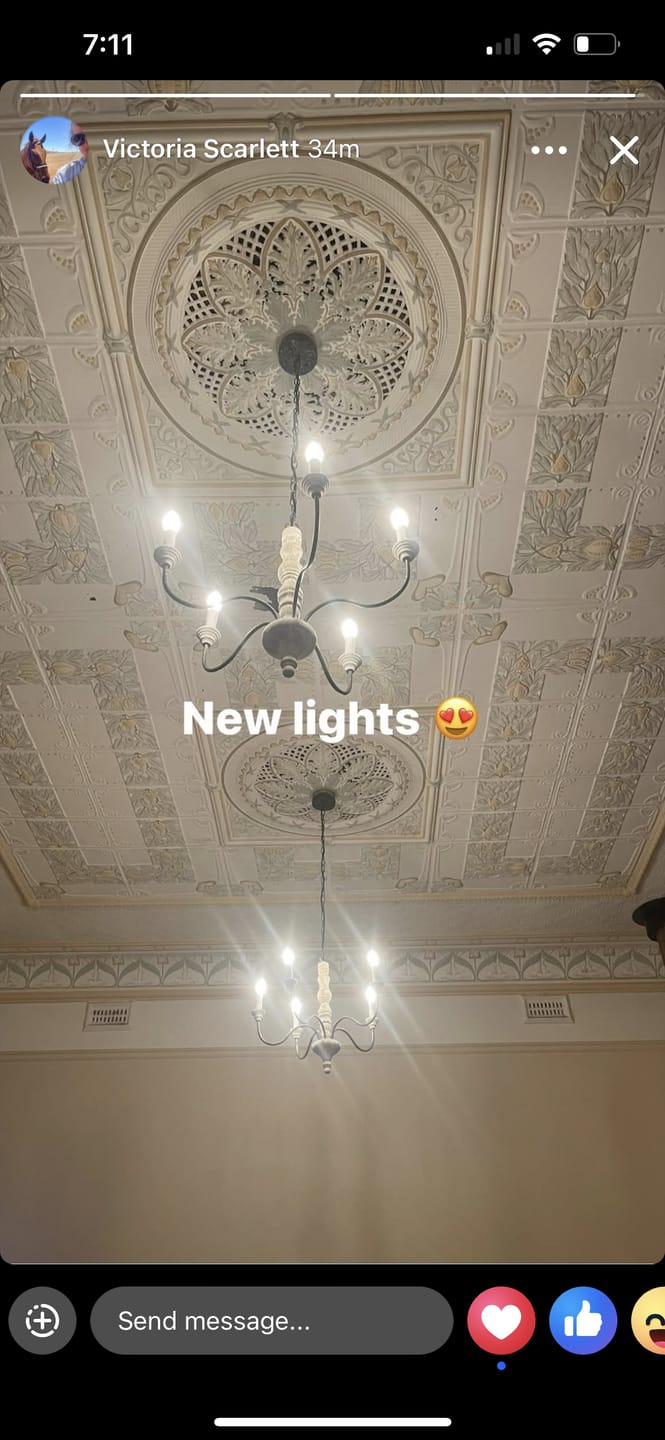 Customer photo review of Farmhouse 5-Light Candle Style Chandelier