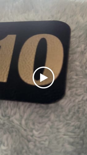 Customer video review of Thick Leatherette Sheet - Black / Gold (12"x24")