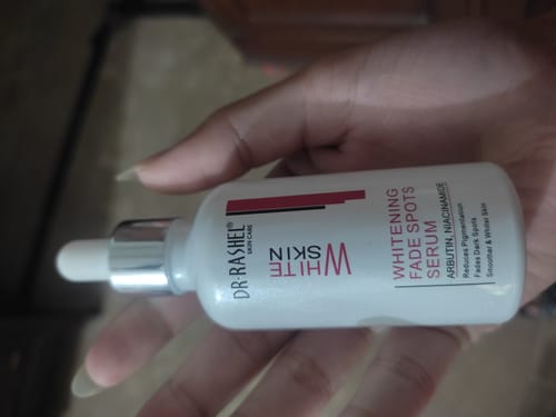 Customer photo review of Dr.Rashel Whitening Fade Spots Serum for White Skin - 50ml