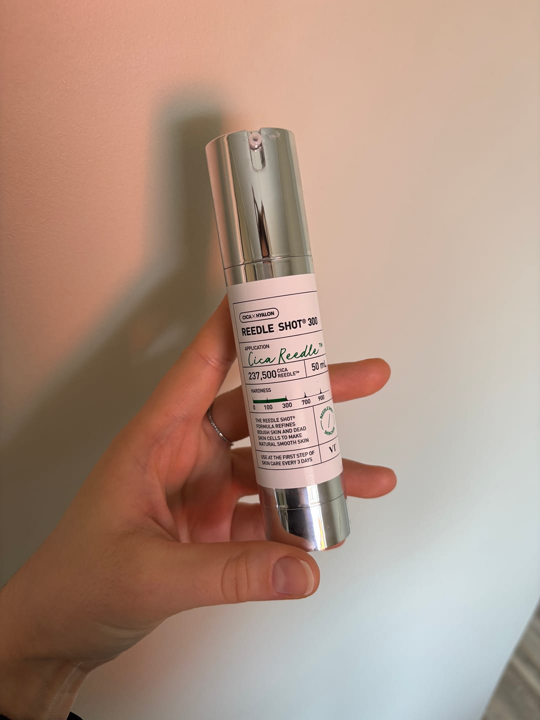 Customer photo review of Intensīvs serums-būsteris ar mikroadatām VT Cosmetics Reedle Shot 300