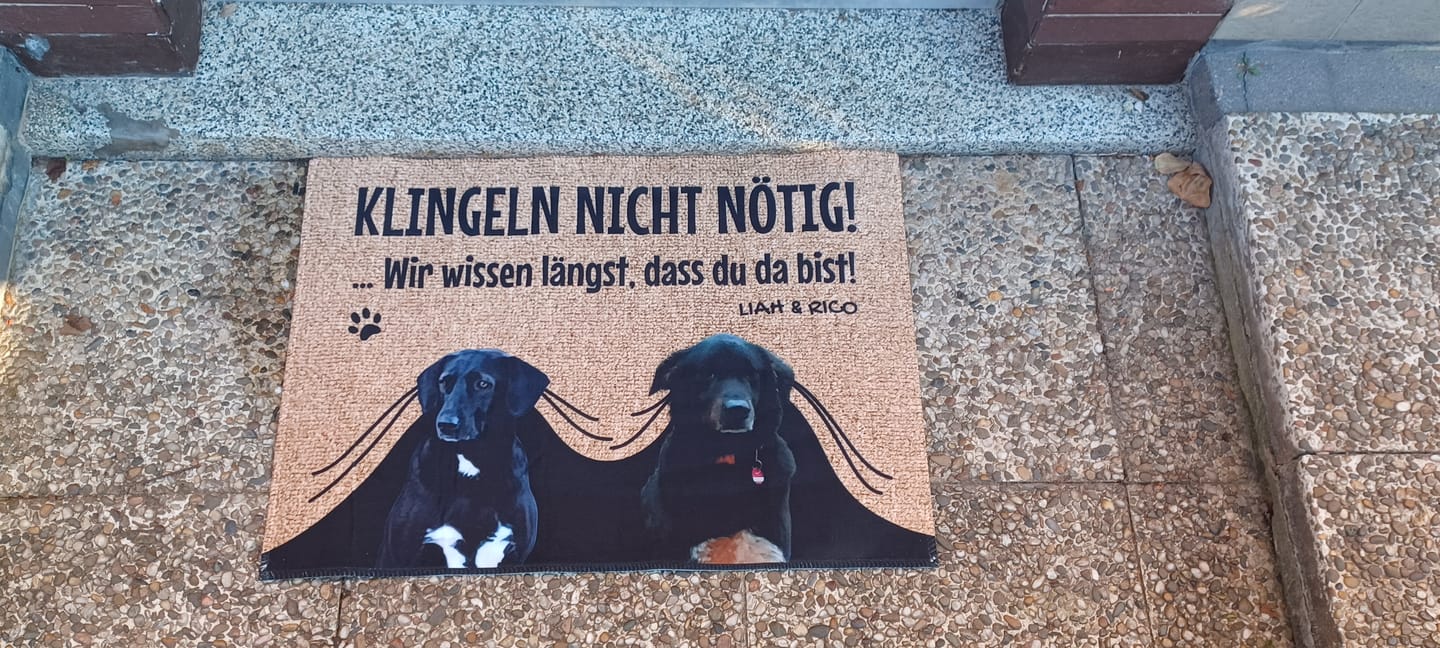Customer photo review of Klingeln nicht nötig - Individuelle Fußmatte