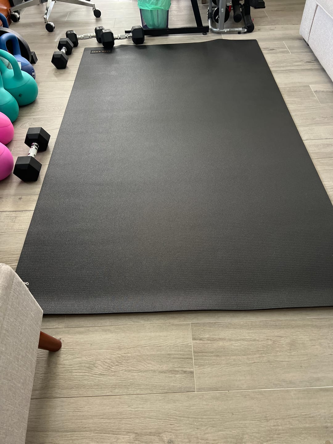 Customer photo review of Miramat® - 200cm x 120cm - Extra Large Exercise Mat - In Stock
