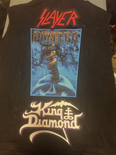 Customer photo review of King Diamond - White & Purple - Embroidered Rocker Style Logo