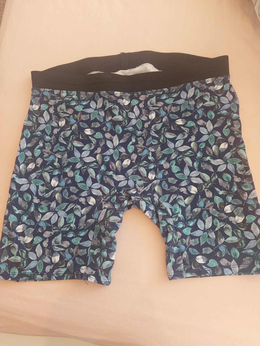 Customer photo review of Chroma Leaves Cotton Jersey Fabric