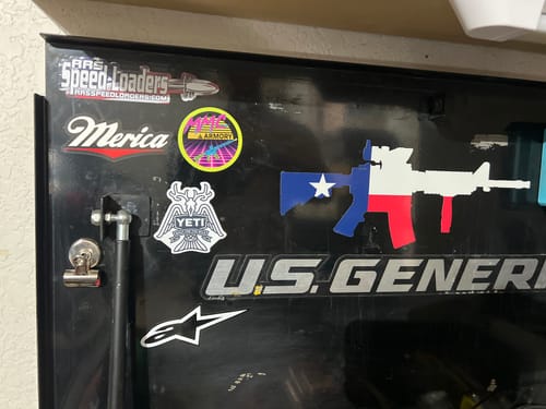 Customer photo review of Merica Sticker